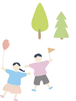 子供が遊んでいるイラスト